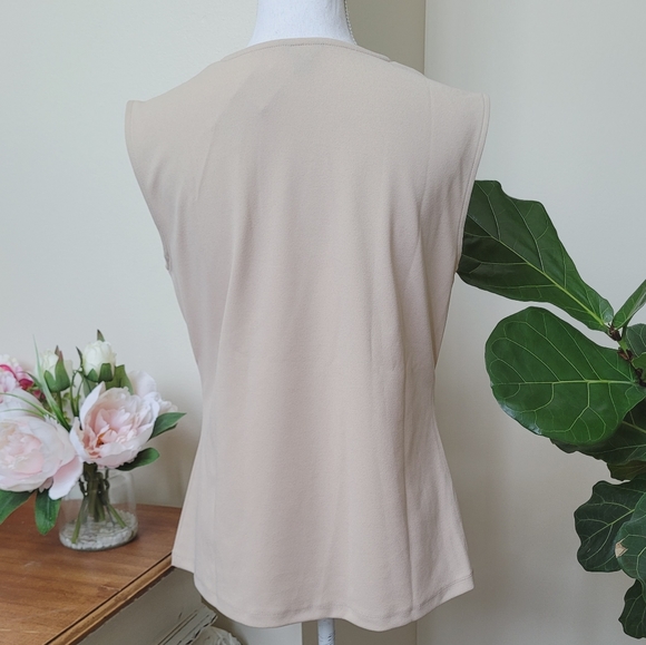 Ann Taylor Cowl Neck Ruched Short Sleeve Top - Picture 5 of 13